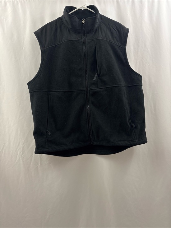 Duluth Trading Co Other - Duluth Trading Co Mens 2XL Black Full Zip Mock Neck Sweater Vest Mid Weight
